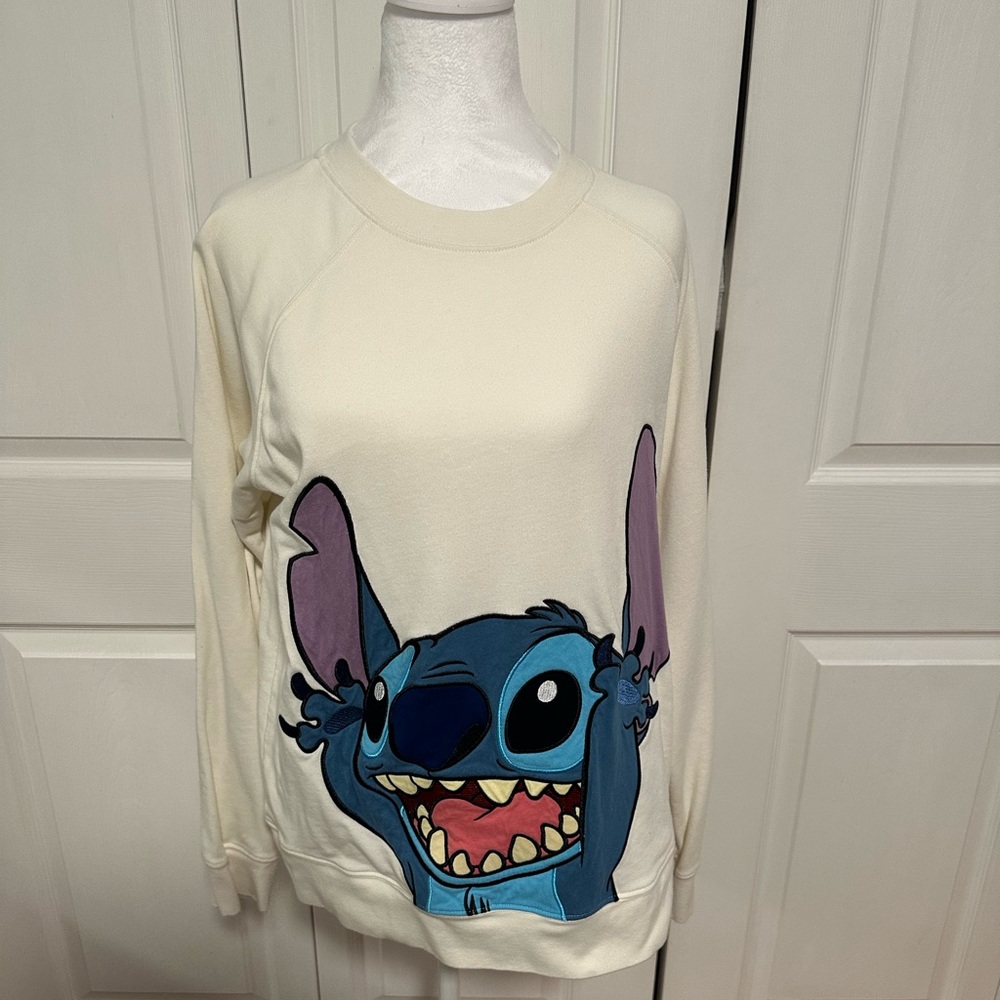 Disney Stitch Cream Crewneck